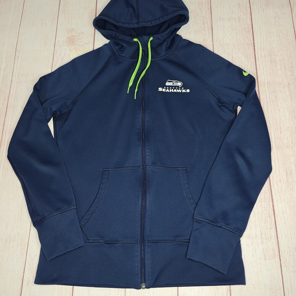Nike NFL Seattle Seahawks Therma-Fit Zip Hoodie sz M